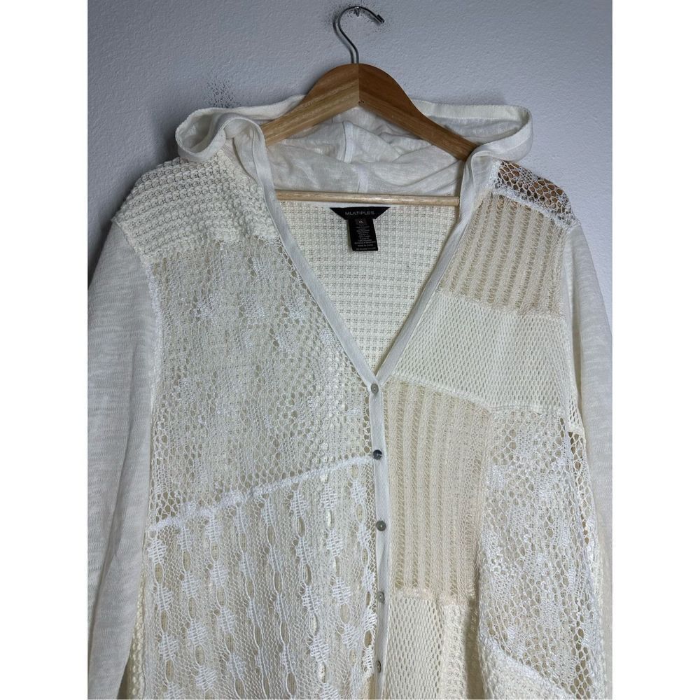 Multiples Boho Crochet Patchwork Duster Cardigan … - image 4